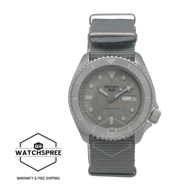 Seiko 5 Sports Automatic Grey Nylon Strap Watch SRPG61K1