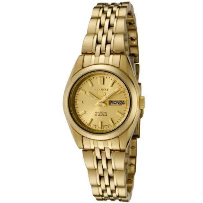 SEIKO SYMA38K1 Automatic Gold Plated Stainless Steel Watch for Women