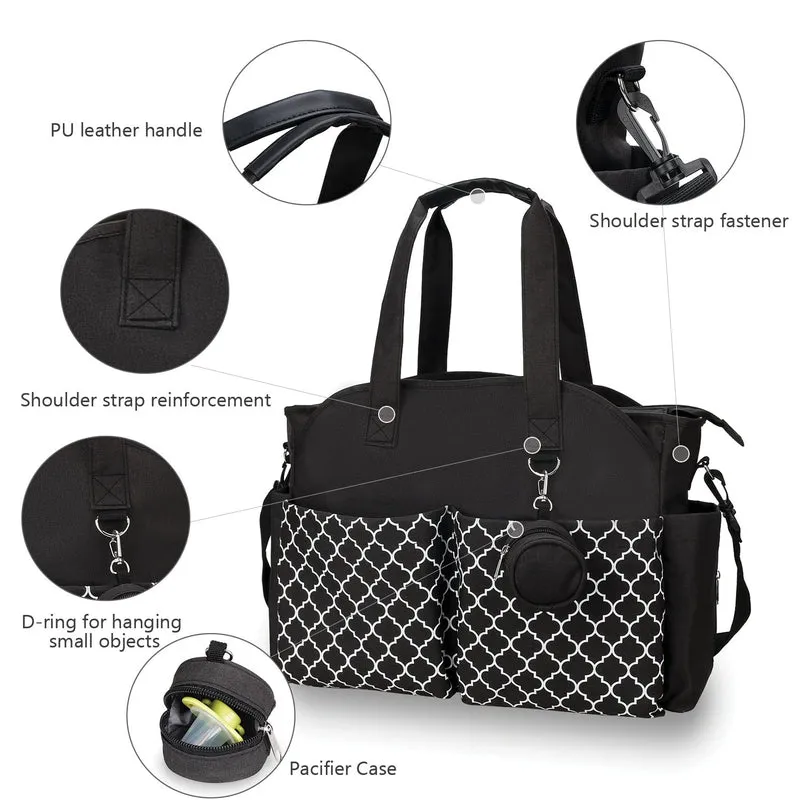 Signature Diaper Bag - Black