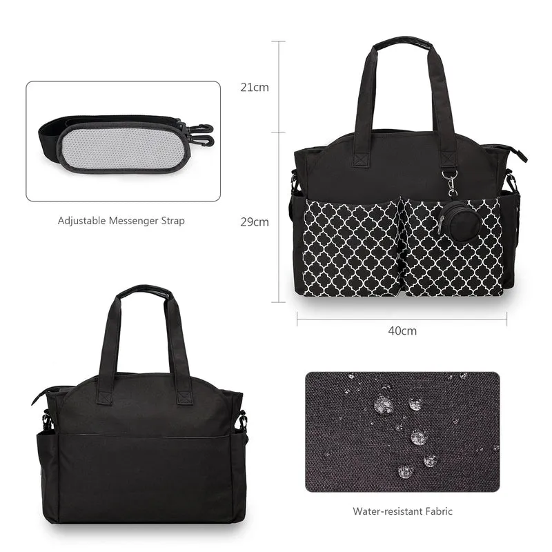 Signature Diaper Bag - Black