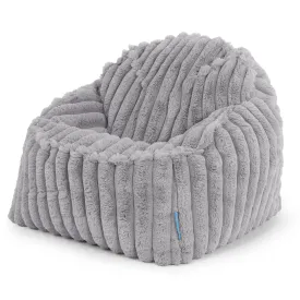 Sloucher Child's Bean Bag 2-6 yr - Ultra Plush Cord Grey