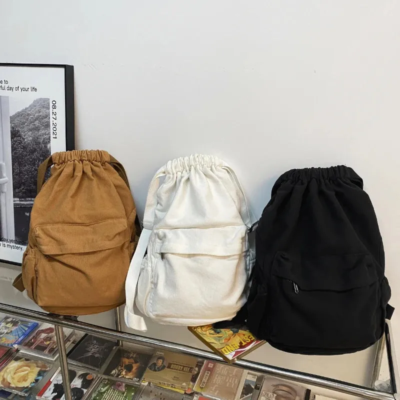 Solid Softback Backpacks Open Nylon Interior Compartment High Quality Bags for Women Fashion High Capacity Backpacks