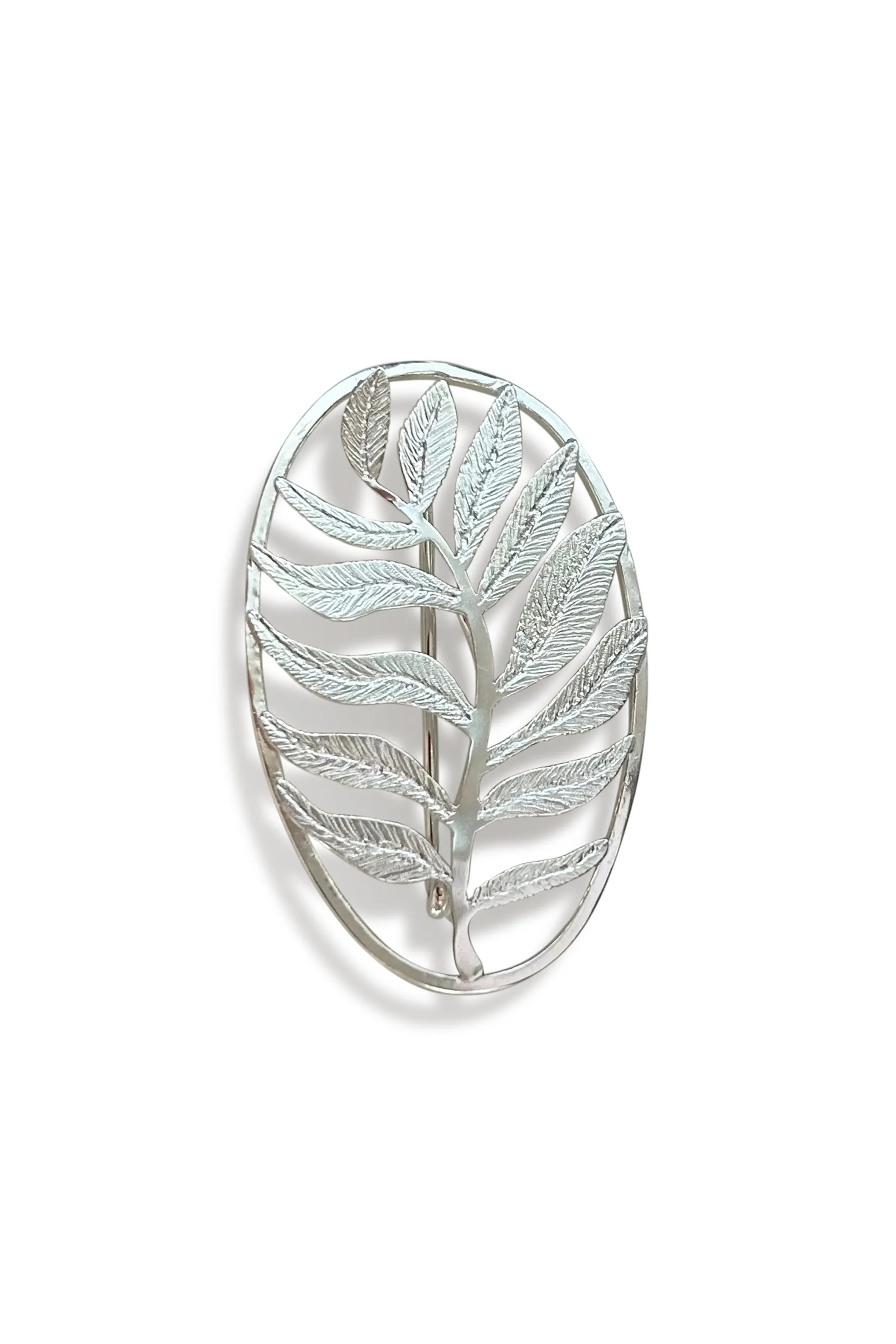 Sterling Silver Brooch Leaf