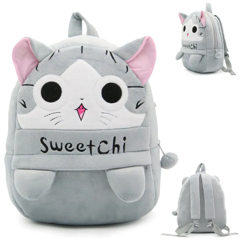 Sweet cat Children's baby plush toy small school bag backpack cartoon bag