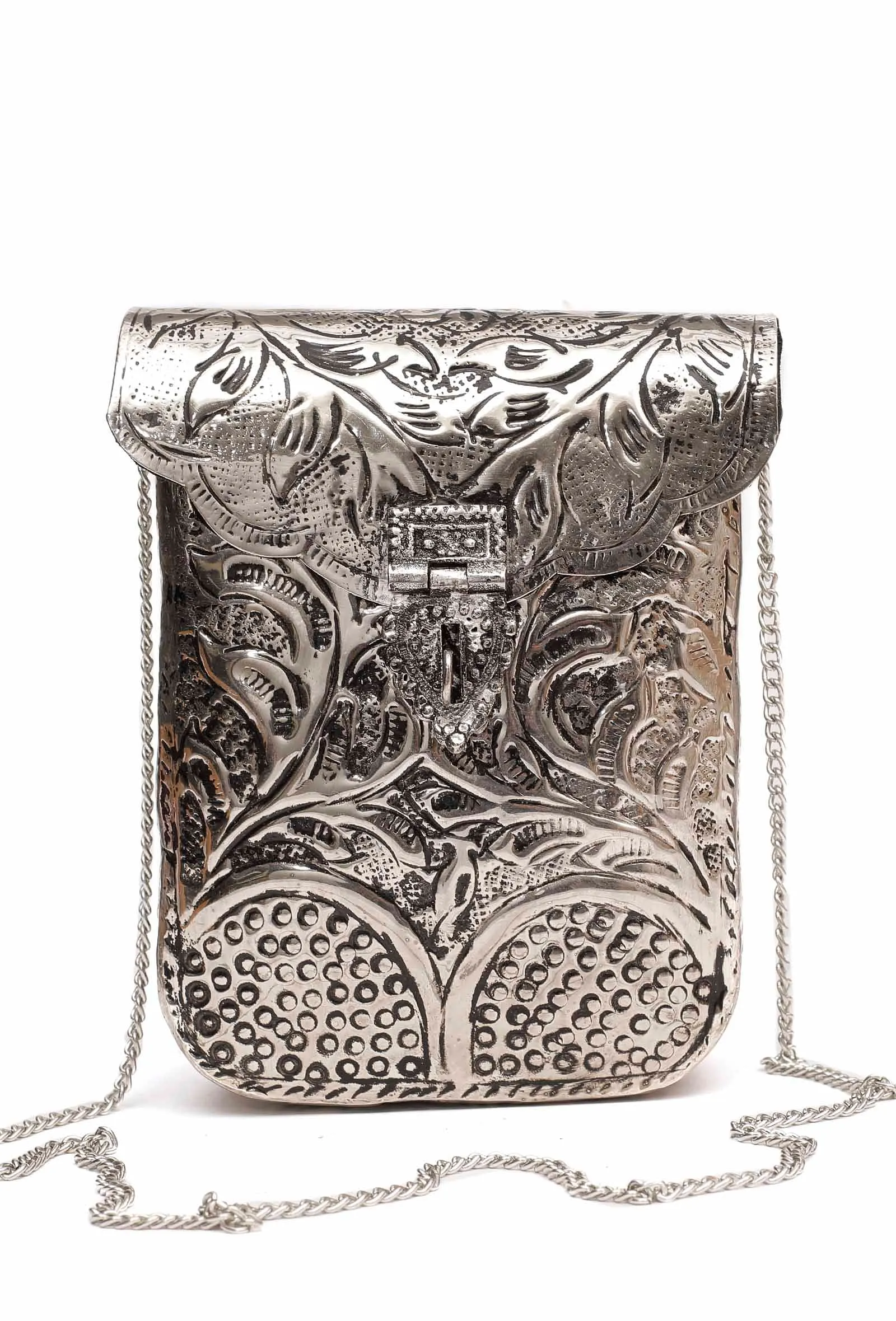 Tash  Brass Metal Purse