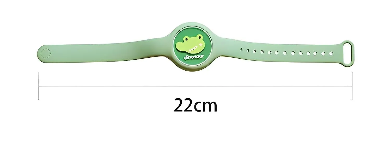 THE LITTLE LOOKERS Kids Safe Reusable Mosquito Repellent Band, Anti Mosquito Wristband/Bracelet for Outdoor & Indoor Protection with LED light for Babies/Kids/Boys/Girls (Mosquito Band, Pack of 5)