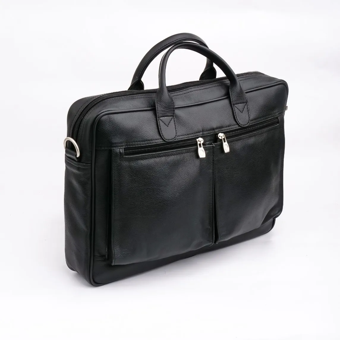 The Ultimate Black Leather Briefcase Bag