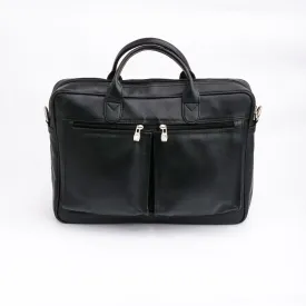 The Ultimate Black Leather Briefcase Bag