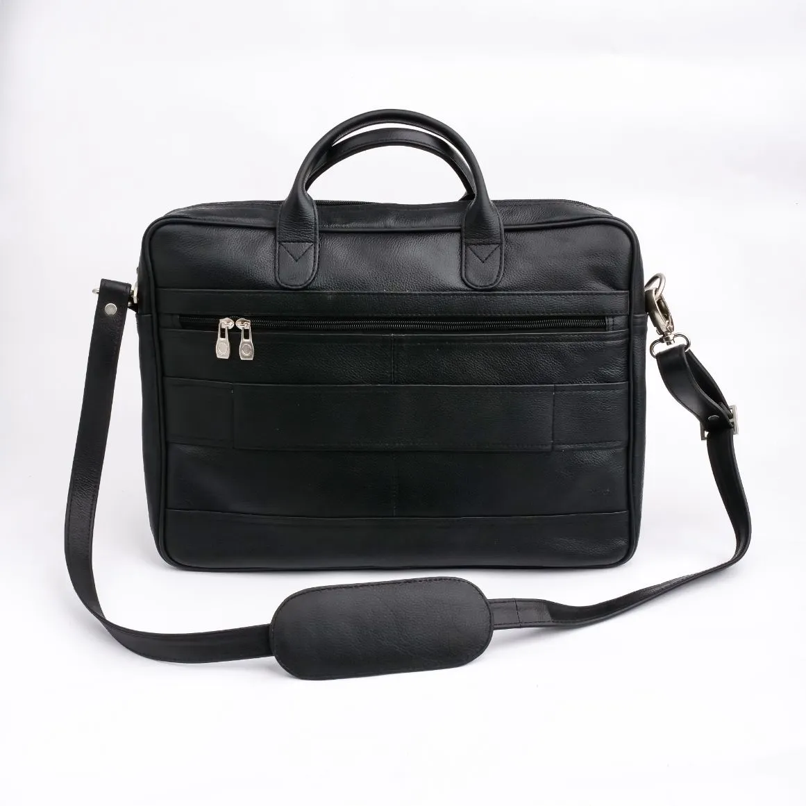 The Ultimate Black Leather Briefcase Bag