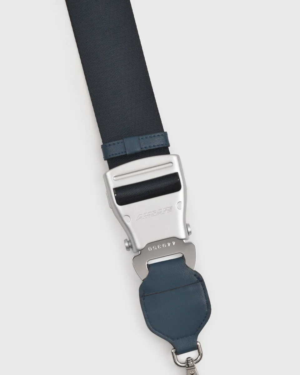 TOS x SIA Seat Belt Bag Strap (Navy/Silver)