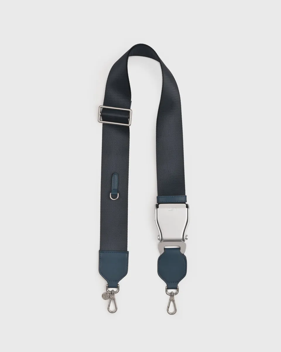 TOS x SIA Seat Belt Bag Strap (Navy/Silver)