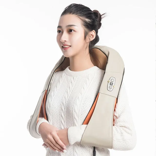 U Shape Electrical Shiatsu Massage Back Neck Shoulder Body at Car/Home