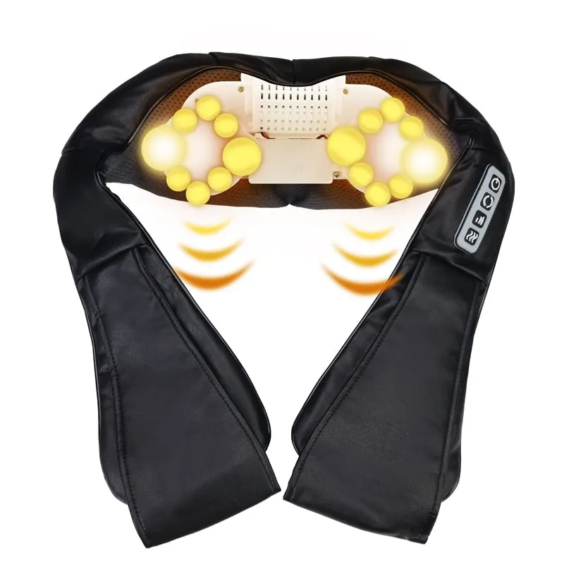 U Shape Electrical Shiatsu Massage Back Neck Shoulder Body at Car/Home