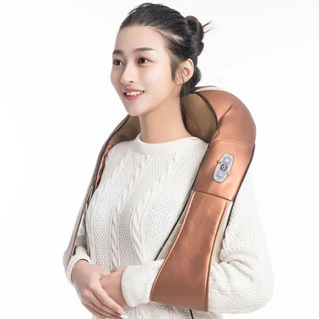 U Shape Electrical Shiatsu Massage Back Neck Shoulder Body at Car/Home