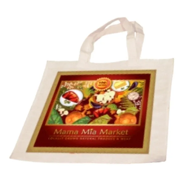 White Canvas Tote Bag with Your Own Design