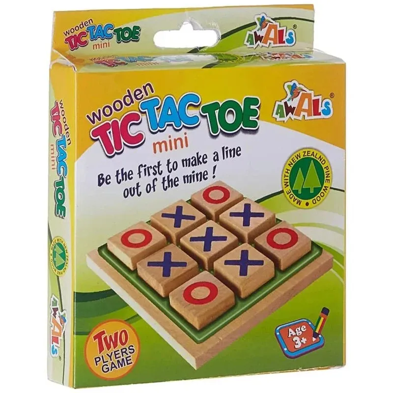 Wooden Mini TIC TAC Toe Game