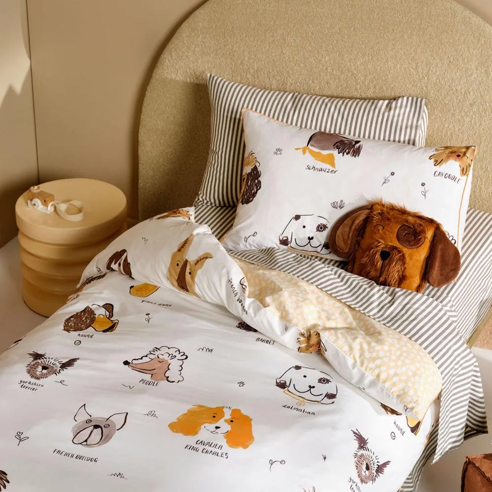 Woof Woof Quilt Cover Set by Linen House Kids