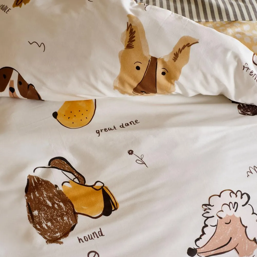 Woof Woof Quilt Cover Set by Linen House Kids