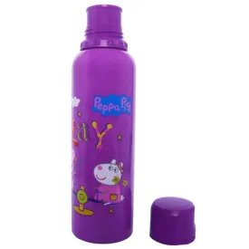 Youp Stainless Steel Purple Color Peppa Pig Kids Water Bottle  OSCAR - 750 ml