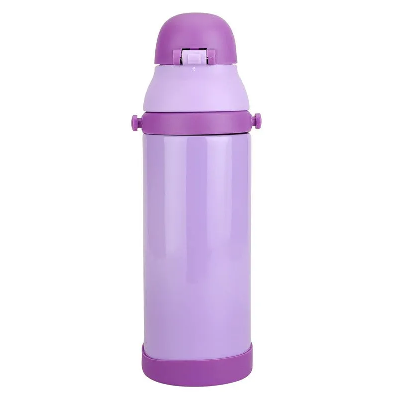 Youp Stainless Steel Purple Color Unicorn theme Kids Insulated Sipper Bottle WINNER - 500 ml