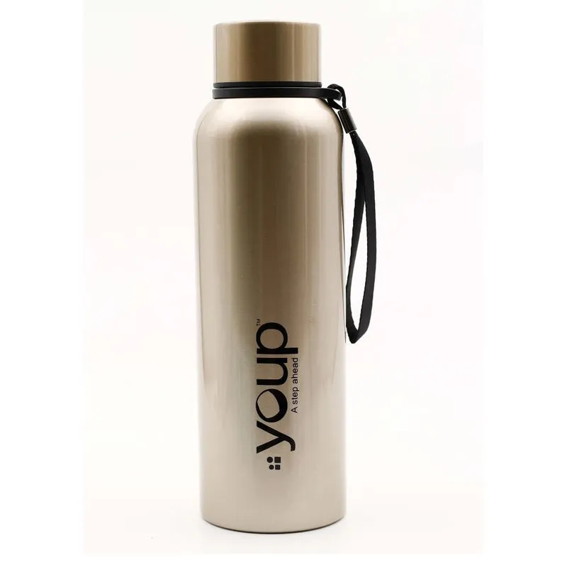 Youp Thermosteel Gold Color Water Bottle DREW - 750 ml