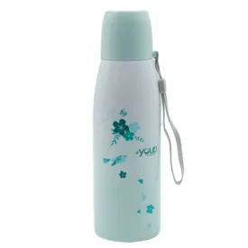 Youp Thermosteel Insulated Sea Green Color Water Bottle with cup cap - 500 ml