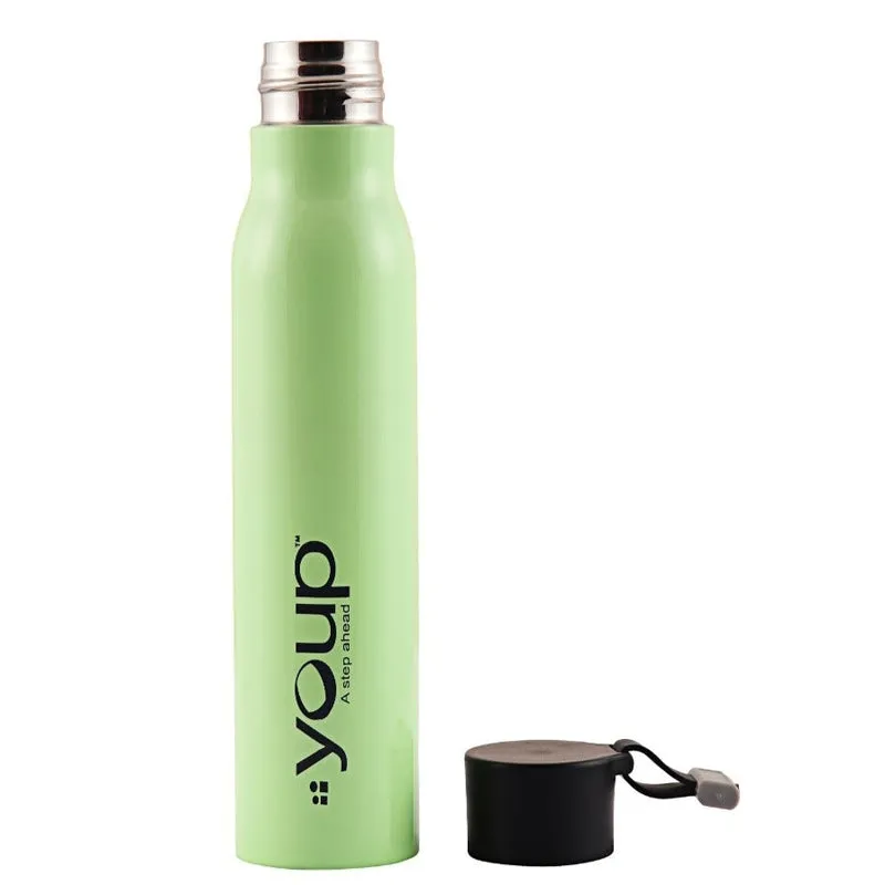 Youp Thermosteel Insulated Tea Green Color Water Bottle SMARTY - 350 ml