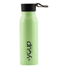 Youp Thermosteel Insulated Tea Green Color Water Bottle SMARTY - 350 ml